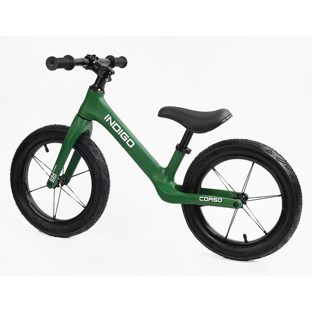 Велобіг 14 Corso надувні колеса, нейлонова рама «INDIGO» D-6540-74 зелений фото westvelo.com