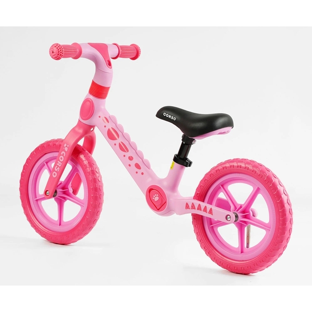 Велобіг 12 Corso, колеса - EVA (піна), нейлонова рама CS-12366 рожевий фото westvelo.com