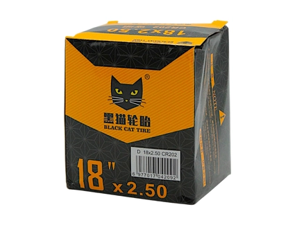 Камера 18 кривий ніпель (2.50) BLACK CAT (CR202)