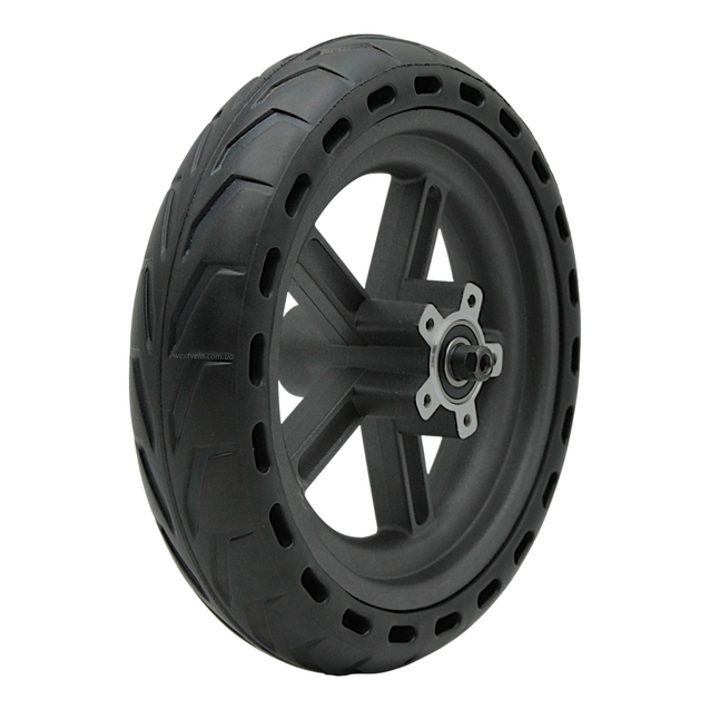 Колесо заднє (8,5), AL, покришка з перфорацією для амортизації, пром-підшипники (12х28х8) 6001 2RS, Disk-brake фото westvelo.com