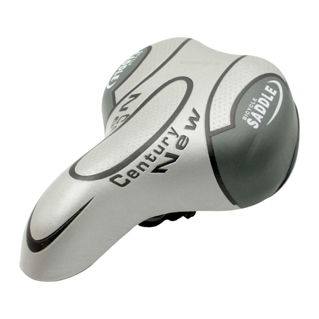 Сідло мтв AVANTI № SD-44 CENTURY NEW сіре, широке фото westvelo.com