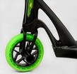 Самокат трюковий Best Scooter «FEAR» МТ-60611 чорно-салатовий, SCS-система, пеги, AL диск та дека, колеса PU Ø115mm, ширина керма - 58 см фото westvelo.com