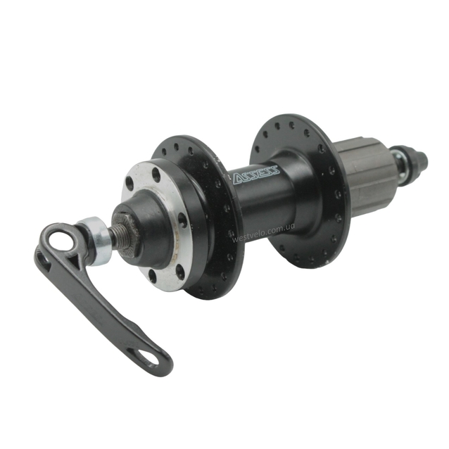 Втулка мтв задня, ASSES, касета 8-9S, алюмінієва, диск гальма 6 болтів, під ексцентрик фото westvelo.com