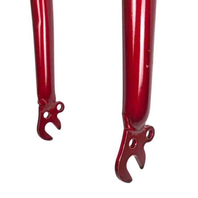 Вилка 26 сталева з кріпленням V-brake, червона шток L-200mm р.з L-100mm фото westvelo.com