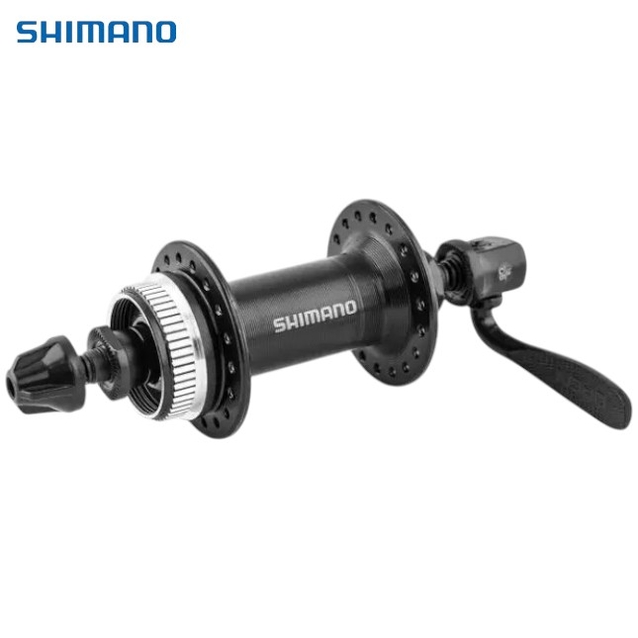 Втулка мтв передня SHIMANO (HB-TX505), алюмінієва, диск шліци (CentrLock), з ексцентриком (14Gx36H) фото westvelo.com