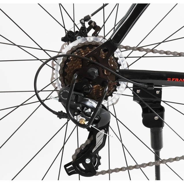 Велосипед 29 ST Corso «NEW-NITRO» NT-63500 сталь 21", (к-т SUNRUN) чорно-червоний фото westvelo.com