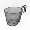 Кошик передній металевий, сіточка на ГАЧКИ, чорний фото westvelo.com