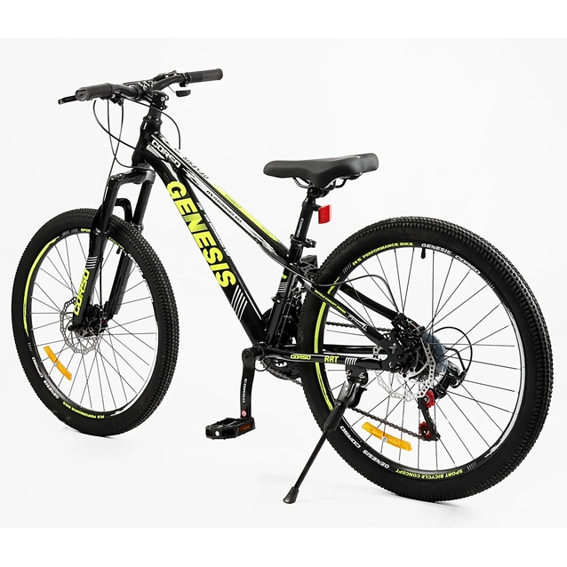 Велосипед 24 ST Corso «GENESIS» G-24682 сталь 11", (к-т SunRun) чорно-жовтий фото westvelo.com