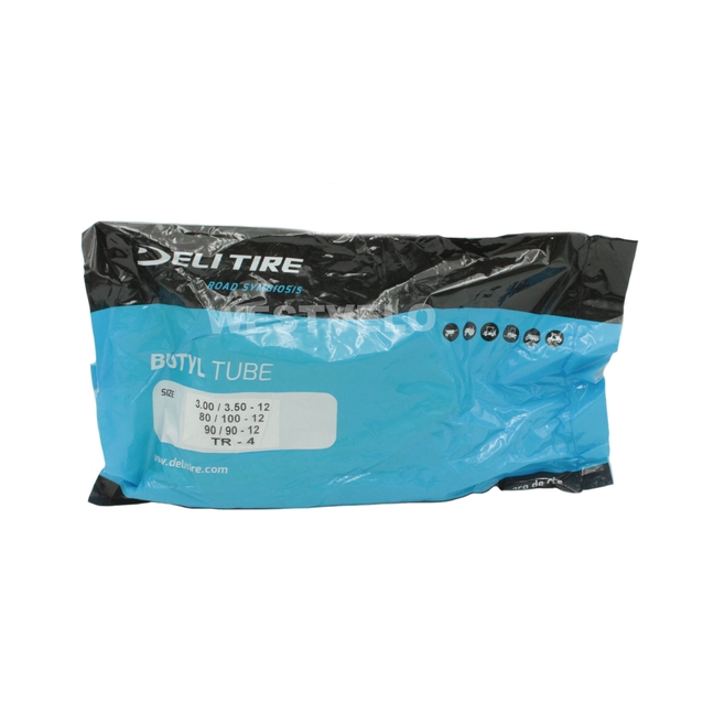 Камера "12" 3.00/3.50 -12 (80/100-12;90/90-12) DELI TIRE Індонезія (TR-4) фото westvelo.com