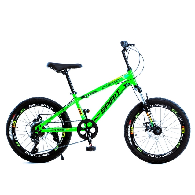 Велосипед 20 ST Corso «SPIRIT» ST-22155 сталь 11", (к-т SHIMANO) салатовий фото westvelo.com