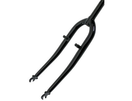 Вилка 24 сталева Ø25.4mm V-brake L-200mm р.з L-100mm чорна