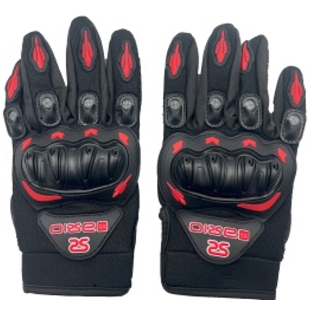 Мото рукавиці (M) "MP-1" SEK WIN, чорно-червоні фото westvelo.com