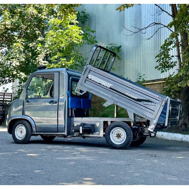 Гібридний вантажний електроавтомобіль CORSO «TRUCK RANGE» RG-88199 VIN:YGDJA202605080077, двигун 2999W, акумулятор 72V 58Ah графеновий, + 6 ящик. акум, +13 місць, колеса 12" фото westvelo.com