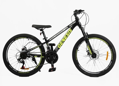 Велосипед 24 ST Corso «GENESIS»  G-24682 сталь 11", (к-т SunRun) чорно-жовтий