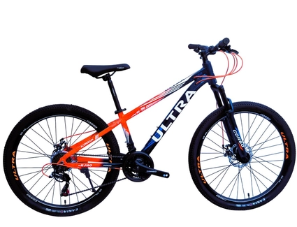 Велосипед 26 AL Corso «ULTRA» UL-26326 алюміній 13", (к-т SHIMANO) чорно-червоний