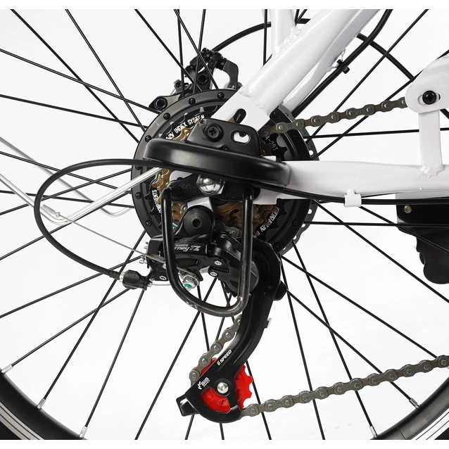 Електровелосипед 24 ST Corso «ROCCO» RC-40716 сталь, двигун  500W, акумулятор 48V20Ah літієвий, білий фото westvelo.com