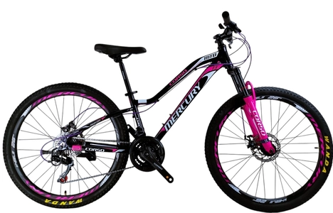 Велосипед 26 AL Corso «MERCURY» MR-26245 алюміній 13", (к-т SHIMANO) чорно-рожевий