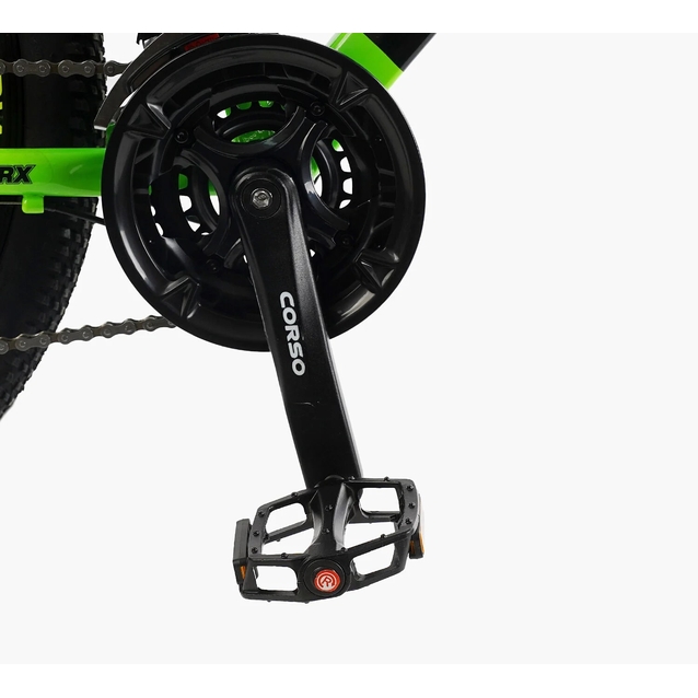 Велосипед 26 AL Corso «X-POWER» PW-79120 алюміній 13", (к-т SHIMANO) чорно-салатовий фото westvelo.com