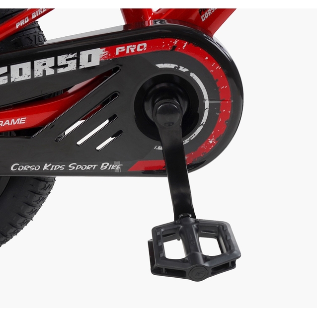 Дитячий велосипед 16 MG Corso «STREAM» SM-46533, магнієва рама, червоний фото westvelo.com