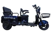 Трицикл Corso «SIG L» SL-090606, двигун 1200W, акумулятор 72V 24Ah літій-марганцево-залізо-фосфатний, синій, колеса 10" фото westvelo.com