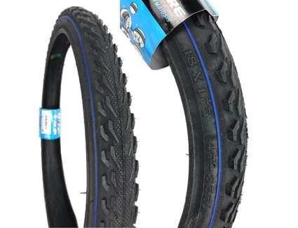Покришка 18-1.75 DELI TIRE Індонезія (207) шипована, синя смуга (47-355)