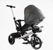 Дитячий велосипед 3-кол з батьківською ручкою, з даш, PU BestTrike «MARCO» 9155/603-85 біло-сірий (зірочки), поворотне сидіння, складне кермо, кошик, телескопічна ручка, фара музична фото westvelo.com