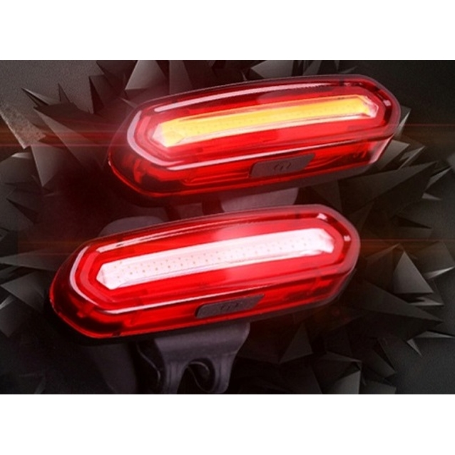 Мигалка зад №096 AQY-096 червоно-біла, з акумулятором, на usb зарядку фото westvelo.com