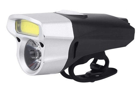 Фара usb BG-C20 LED, подвійна чорно-сіра