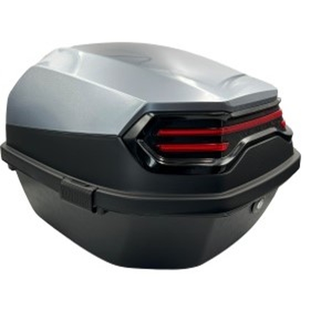 Кофр (багажник) для мотоцикла задній "A24" (41×41×29) чорно-сірий фото westvelo.com