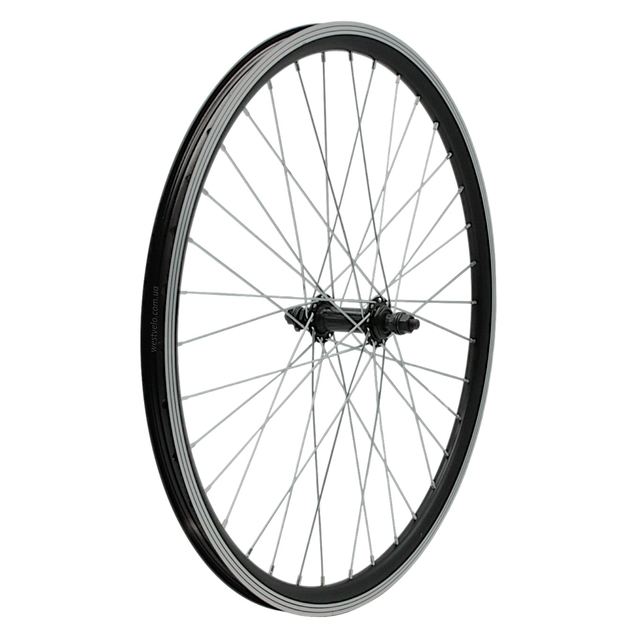 Колесо 24 перед, обід 2-ний чорний, втулка М чорна на віночках фото westvelo.com