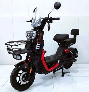 Електроскутер Corso «NOVA» N-970120, двигун 1000W, акумулятор 72V/20Ah графеновий, чорно-червоний, колеса 10" + 1 ящик. акум