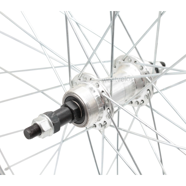 Колесо 27,5 зад, обід 2-ний сірий, втулка AL на промах, диск різьба фото westvelo.com