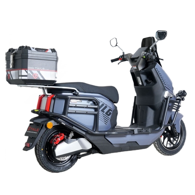 Електроскутер Tailg «F73L» LT-365, двигун 2999W, акумулятор 72V 45Ah літій-залізо-фосфатний, графітовий, колеса 12" + ЗАХИСНИЙ БАМПЕР фото westvelo.com