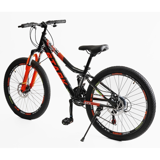 Велосипед 24 ST Corso «STARK» SK-24916 сталь 12", (к-т Saiguan) чорно-помаранчевий фото westvelo.com