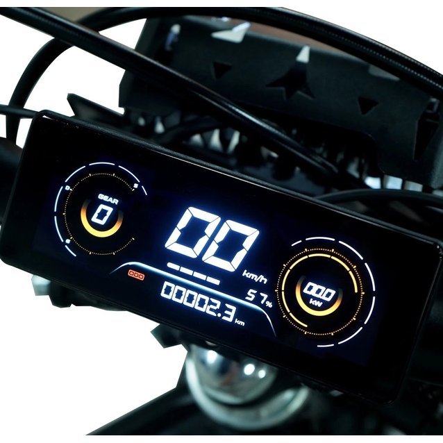 Електродіртбайк Corso «RAZE M8» GT-77080 двигун 2999W, акумулятор 72V 35Ah літієвий, чорно-червоний, колеса 19/17 " фото westvelo.com