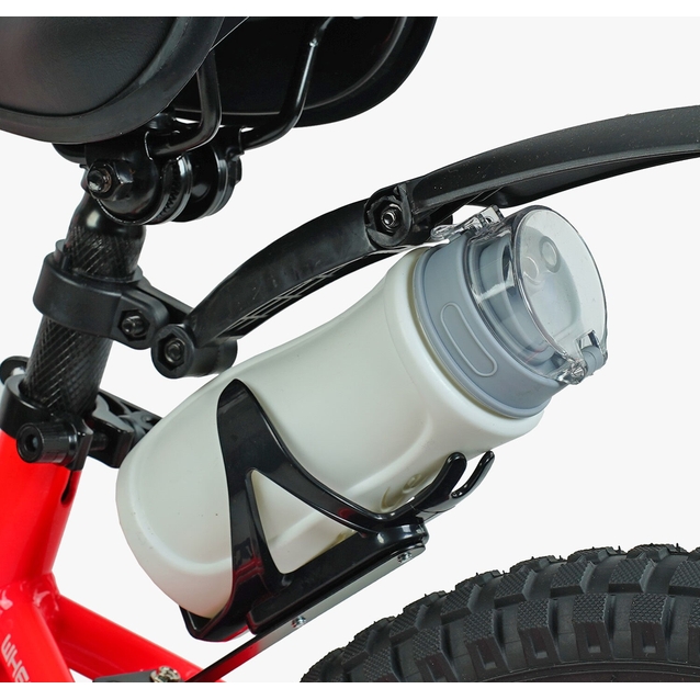 Дитячий велосипед 18 AL Corso «TAYGER» TG-36098 алюмінієва рама неоново-рожево-білий, ручне гальмо, дод. колеса, дзвоник, бутилочка фото westvelo.com