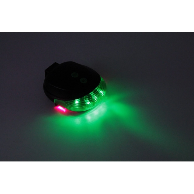 Мигалка + лазер на батарейках зад №681 DW-681 зелена + батарейки (238) фото westvelo.com