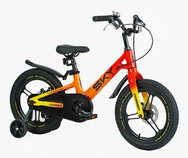 Дитячий велосипед 16 Corso «SKY» SK-16920, МАГНІЄВА рама, помаранчево-червоний