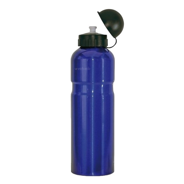 Фляга алюмінієва 750ml без кріплення синя фото westvelo.com