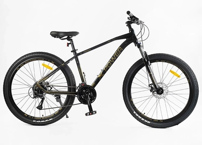 Велосипед 27.5 AL Corso «X-POWER» PW-20097 алюміній 17", (к-т SHIMANO) чорно-бронзовий
