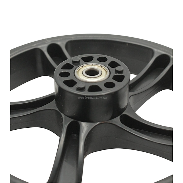 Колесо дитячого 2-х кол. самоката Best Scooter, Ø200мм. поліуретан, чорне, під диск (259) фото westvelo.com