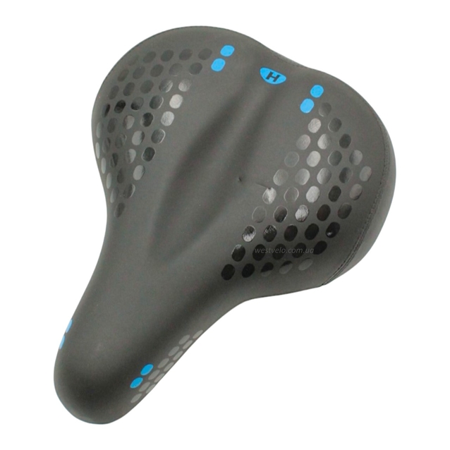 Сідло на демпферах AVANTI № A-1, чорне + мигалка на батарейках фото westvelo.com