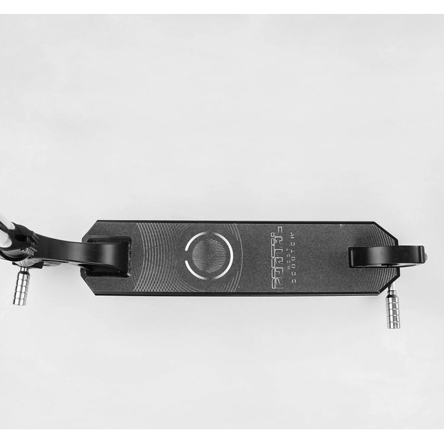 Самокат трюковий Best Scooter «PORTAL» PL-81855 чорно-срібний, HIC-система, пеги, AL диск та дека, колеса PU Ø120mm, ширина керма - 58 см фото westvelo.com