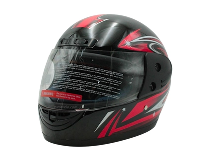 Мото шолом, закритий (L) AWN Helmet "109" чорний глянцевий