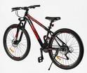 Велосипед 27.5 ST Corso «TORNADO» TR-27639 сталь 15,5", (к-т SHIMANO) чорно-червоний фото westvelo.com