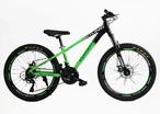 Велосипед 24 AL Corso «SKYLINE» SL-30501 алюміній 11", (к-т SHIMANO) чорно-салатовий фото westvelo.com