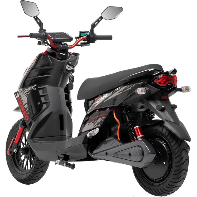 Електроскутер Corso «HURRICANE» HR-230114, двигун 2500W, акумулятор 72V 40Ah літій-залізо-фосфатний, червоний, колеса 10" фото westvelo.com