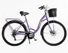 Міський велосипед 28 ST Corso «LIBERTY» LR-28112 сталь 20", (к-т SHIMANO) фіолетовий + кошик фото westvelo.com