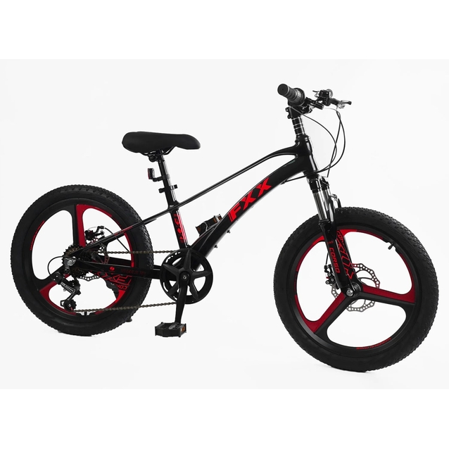 Велосипед 20 MG Corso «FXX» MG-20156 магній 11", (к-т SHIMANO) чорно-червоний фото westvelo.com