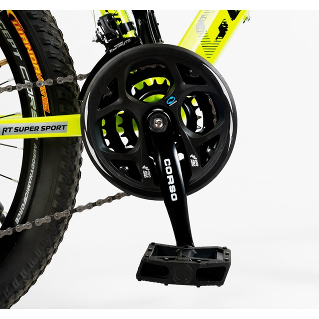 Велосипед 24 AL Corso «CONCEPT» CP-24074 алюміній 11", (к-т SHIMANO) жовтий фото westvelo.com